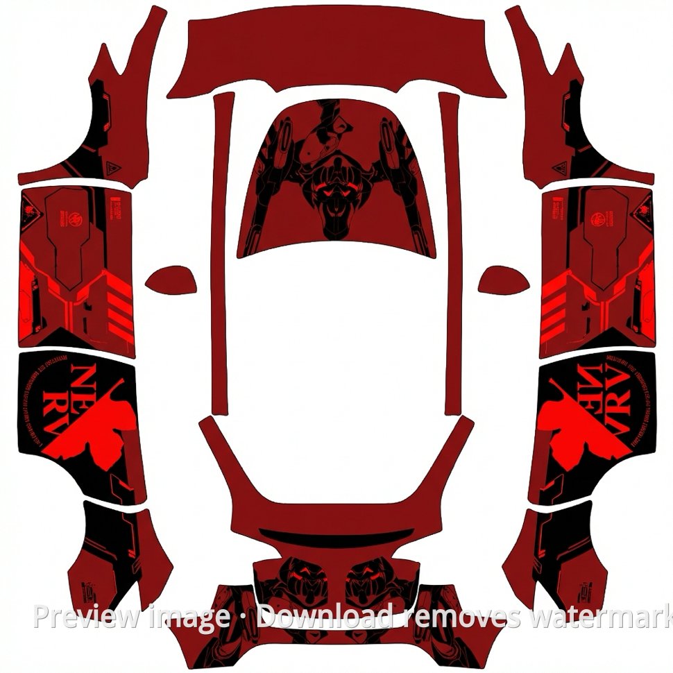Model Y Custom Wrap Template