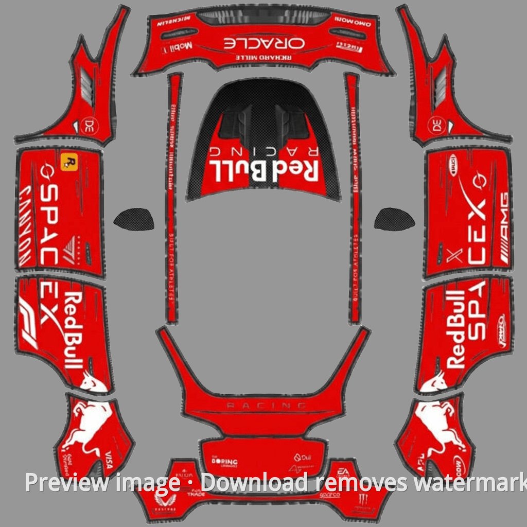 Red Bull Racing Red Theme - Model Y