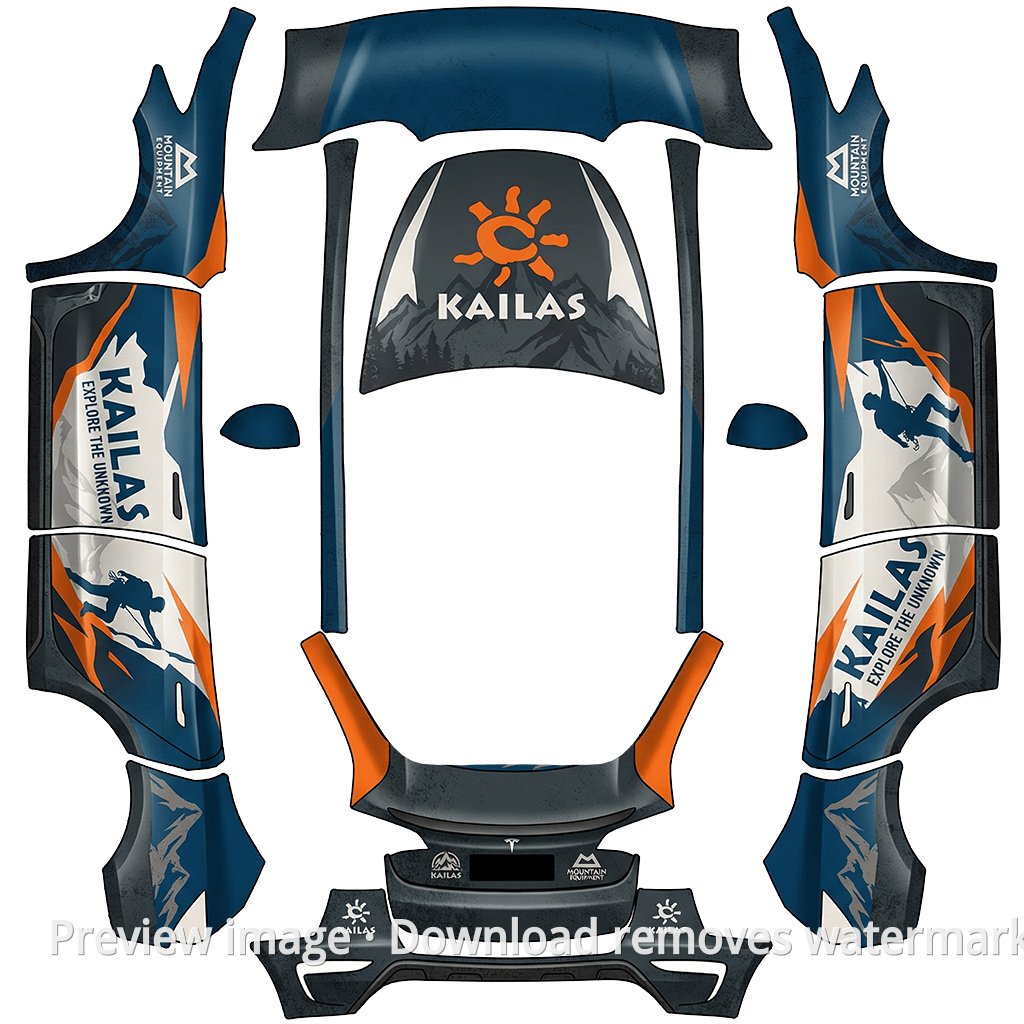 Model Y Kailas Outdoor Set Theme Wrap Template