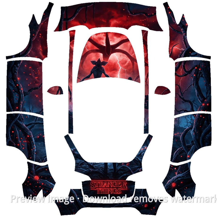 Game Theme Model Y Wrap Template