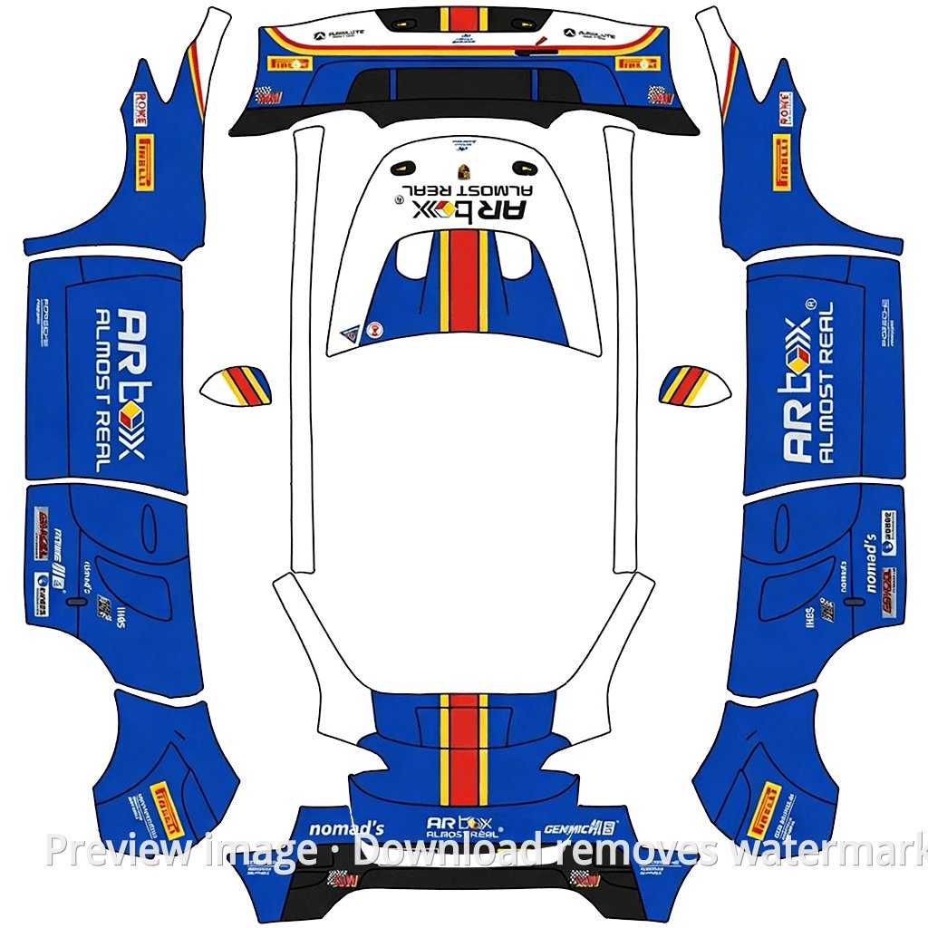 Porsche GT3 Rothmans Livery Series - Model Y