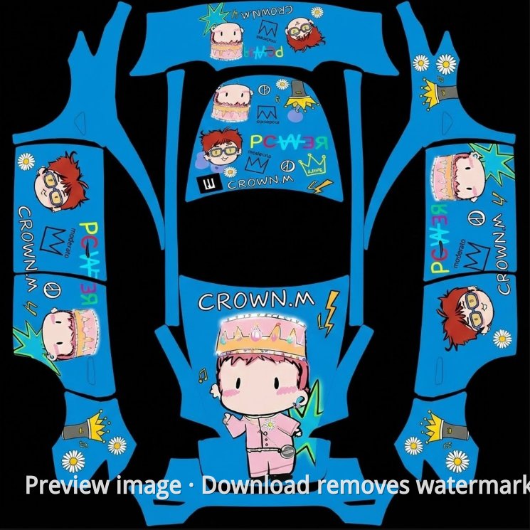 Model Y G-Dragon 01 Theme Wrap Template