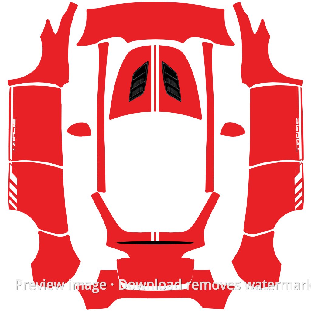 Sports Red Theme - Model Y