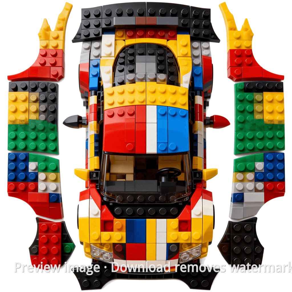 Model Y LEGO Theme Wrap Template