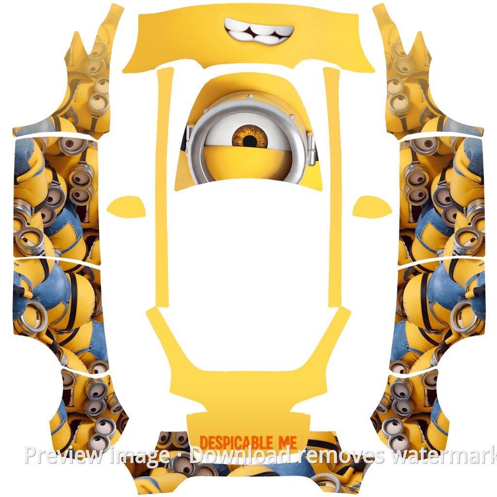 Model Y Minions 2 Theme Wrap Template