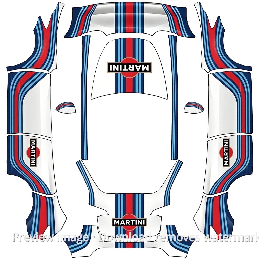 Model Y Martini Theme Wrap Template