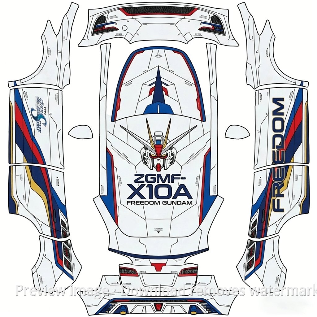 Gundam Seed Mecha Style Series Livery - Model Y
