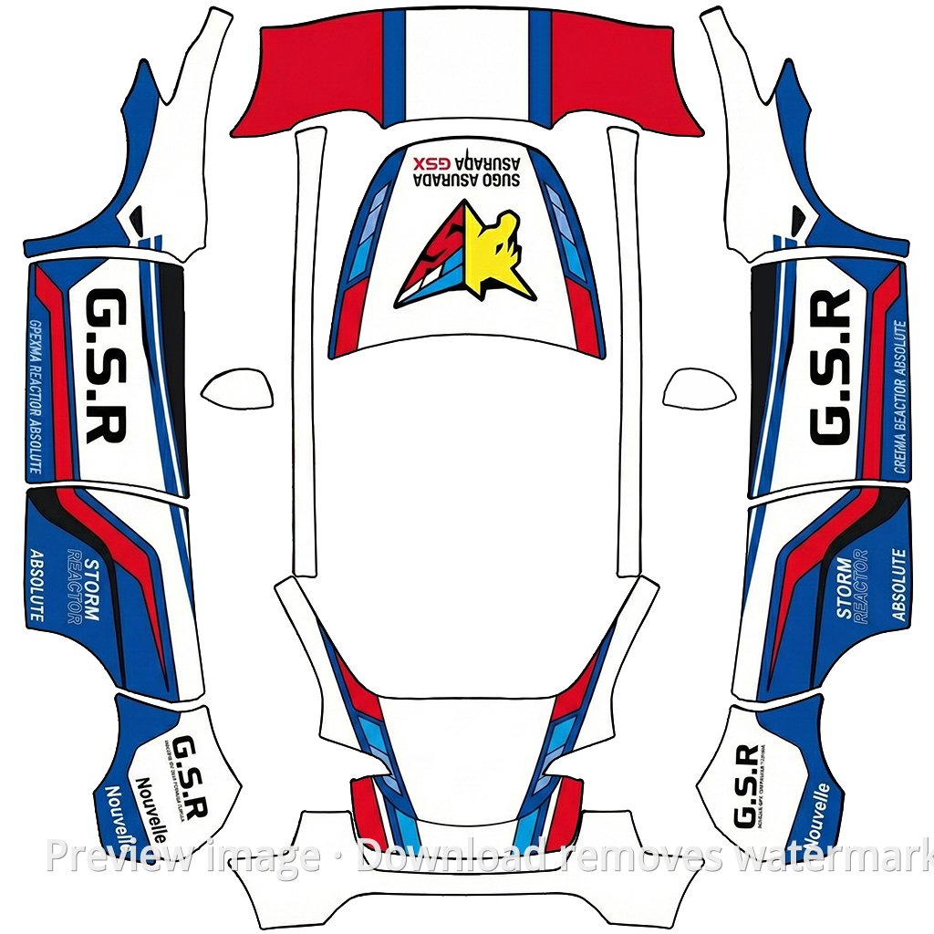G S R Theme Model Y Wrap Template