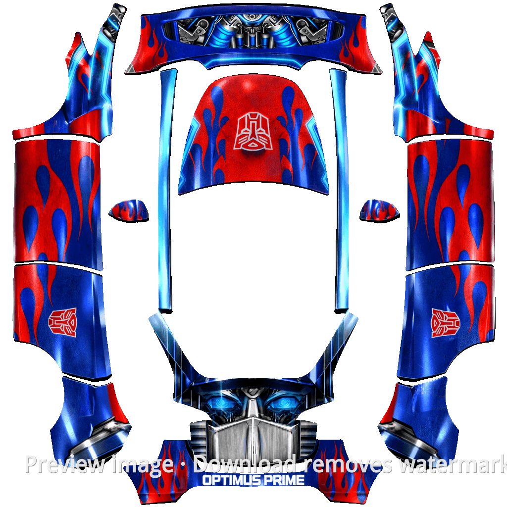 Autobot Transformation Model Y Wrap Template