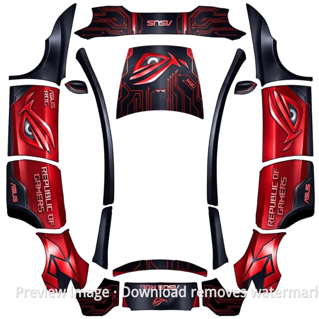 ASUS ROG Eye of the Fearless Tesla Livery - Model Y L