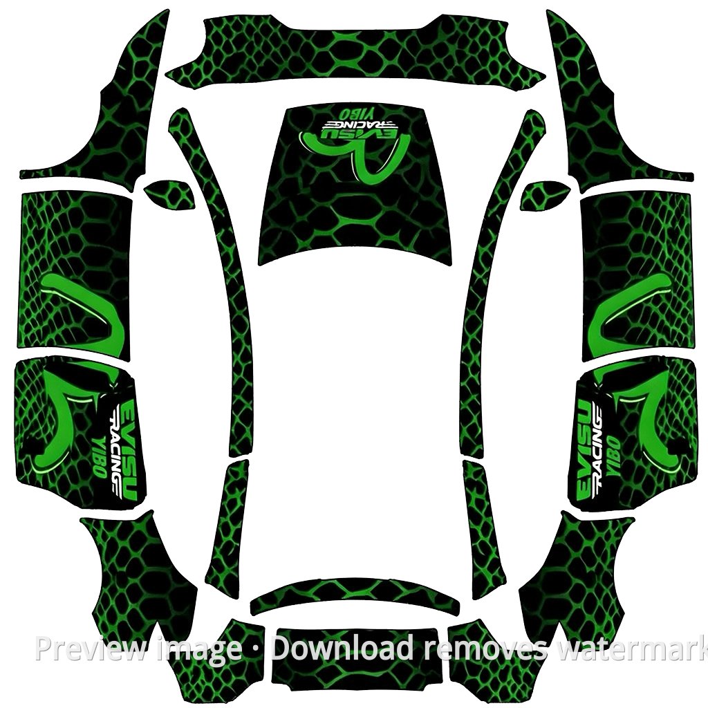 Green Serpent Armor Theme - Model Y L