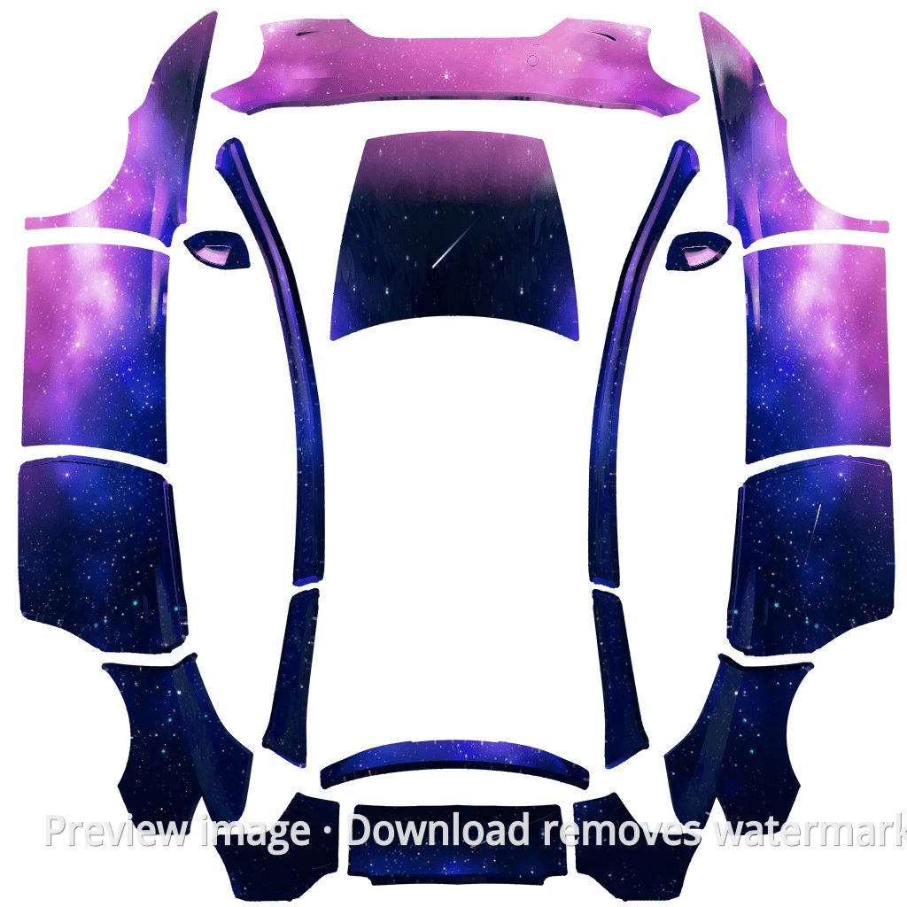 Model Y L #4846 Wrap Template