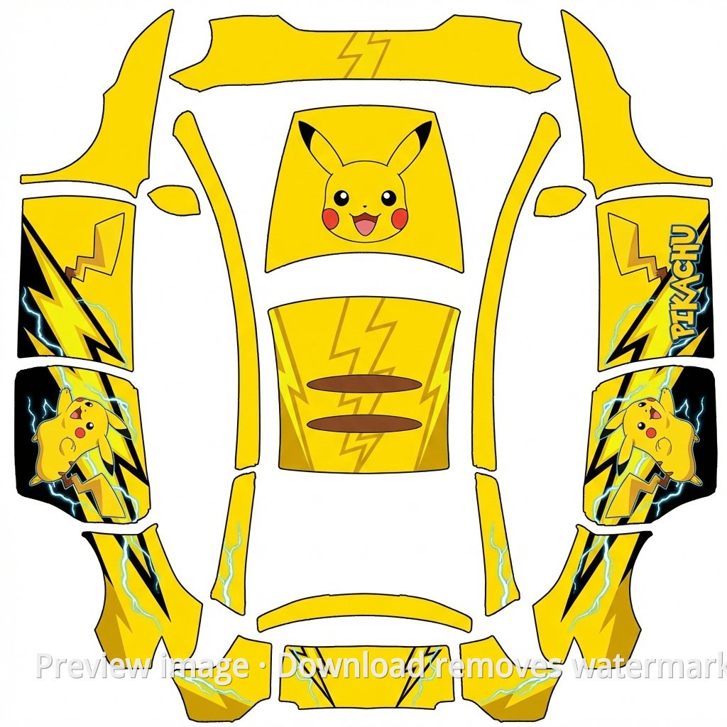 Model Y L Pikachu Theme