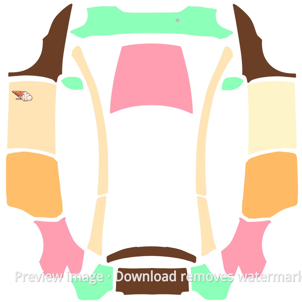 Model Y L #2260 Wrap Template