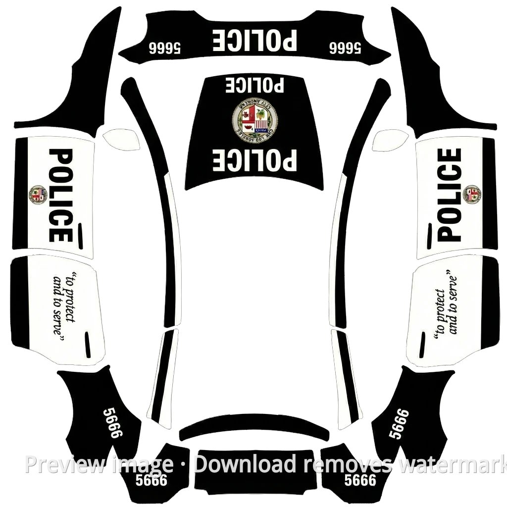 Police Car Theme - Model Y L