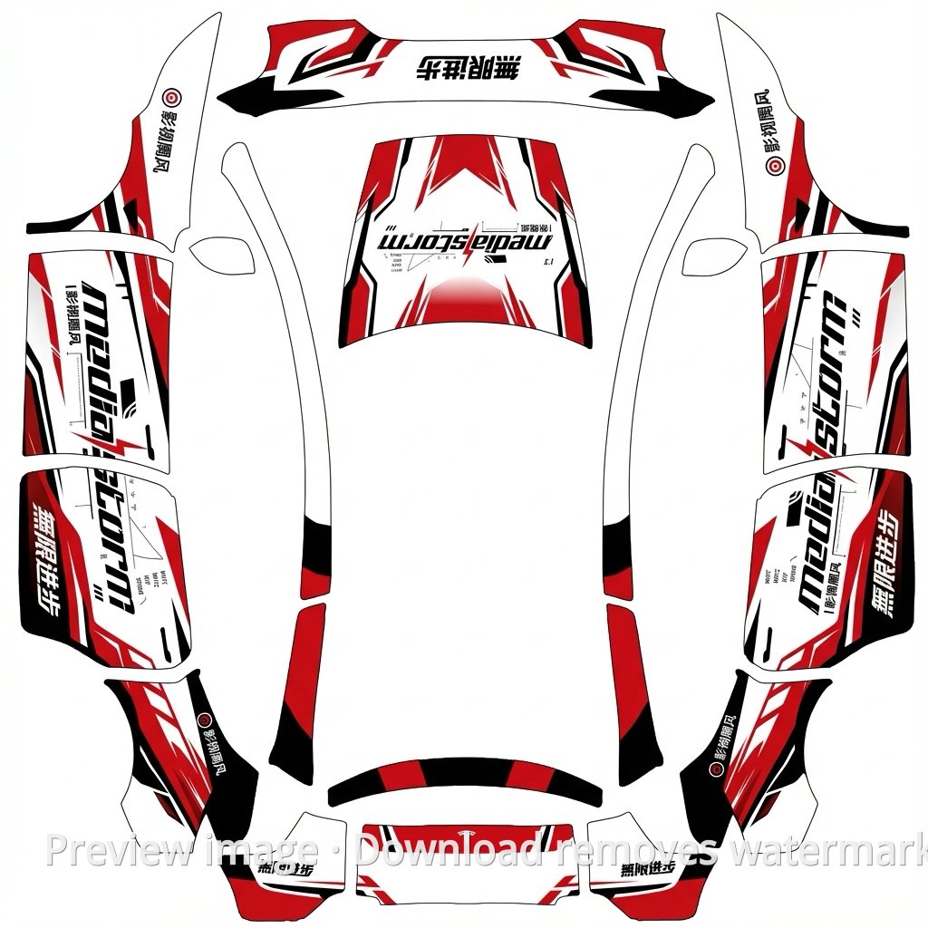 Model Y L Wrap File Template