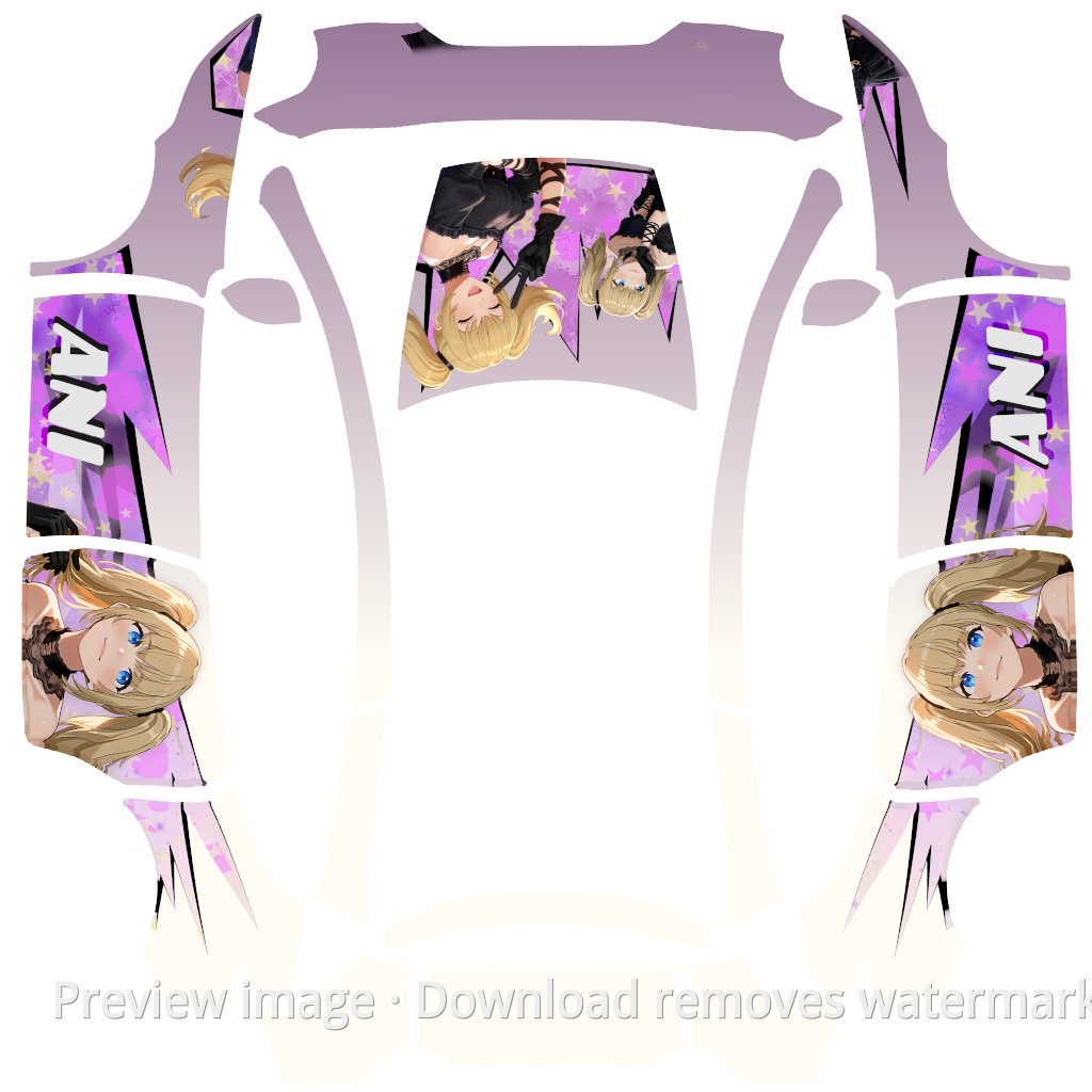 Model Y L #986 Wrap Template