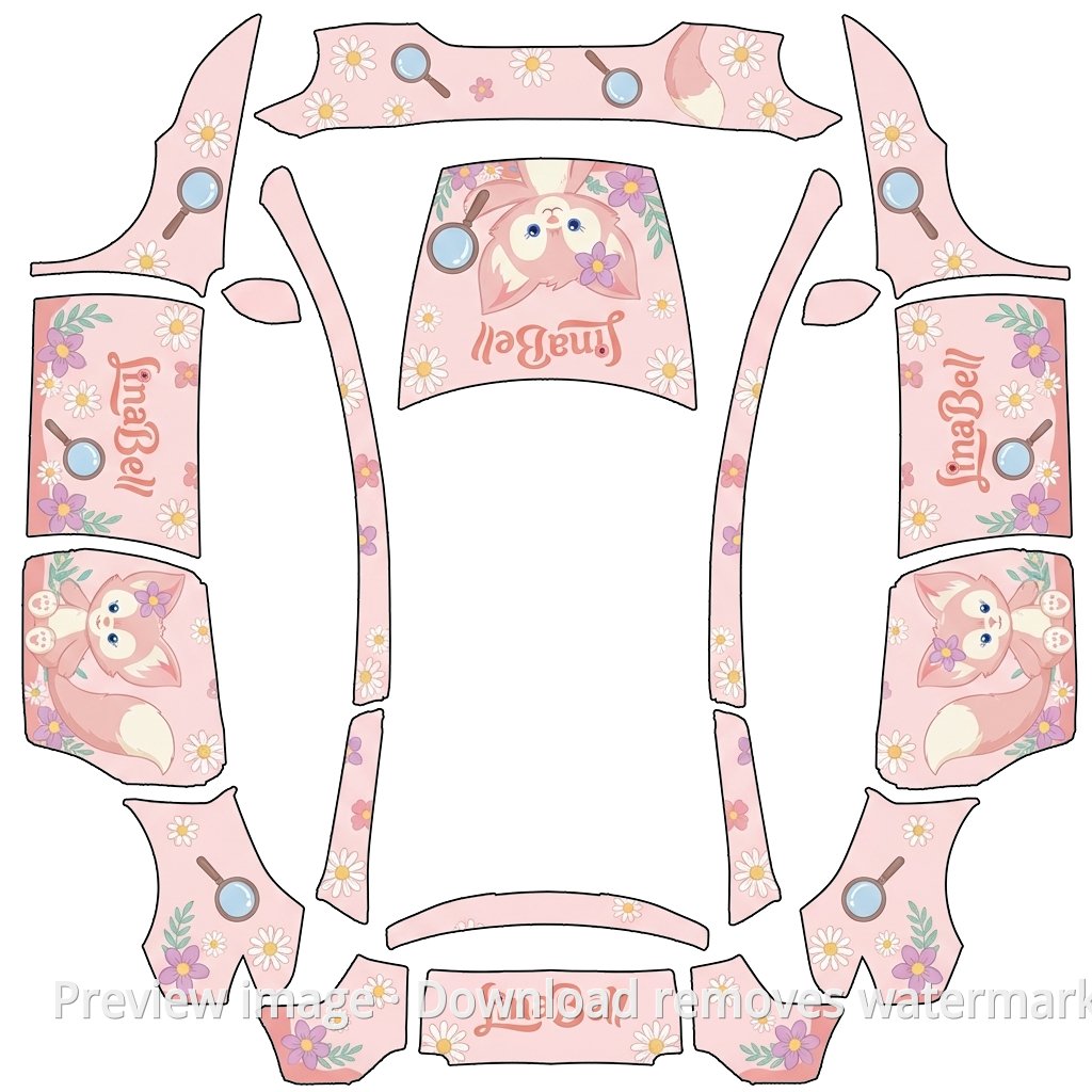 LinaBell Theme Model Y L Wrap Template