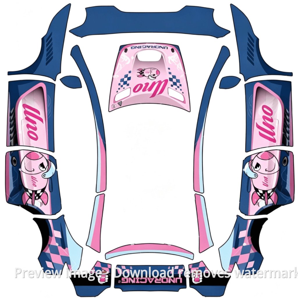 UnoRacing No. 71 Racing Skin - Model Y L