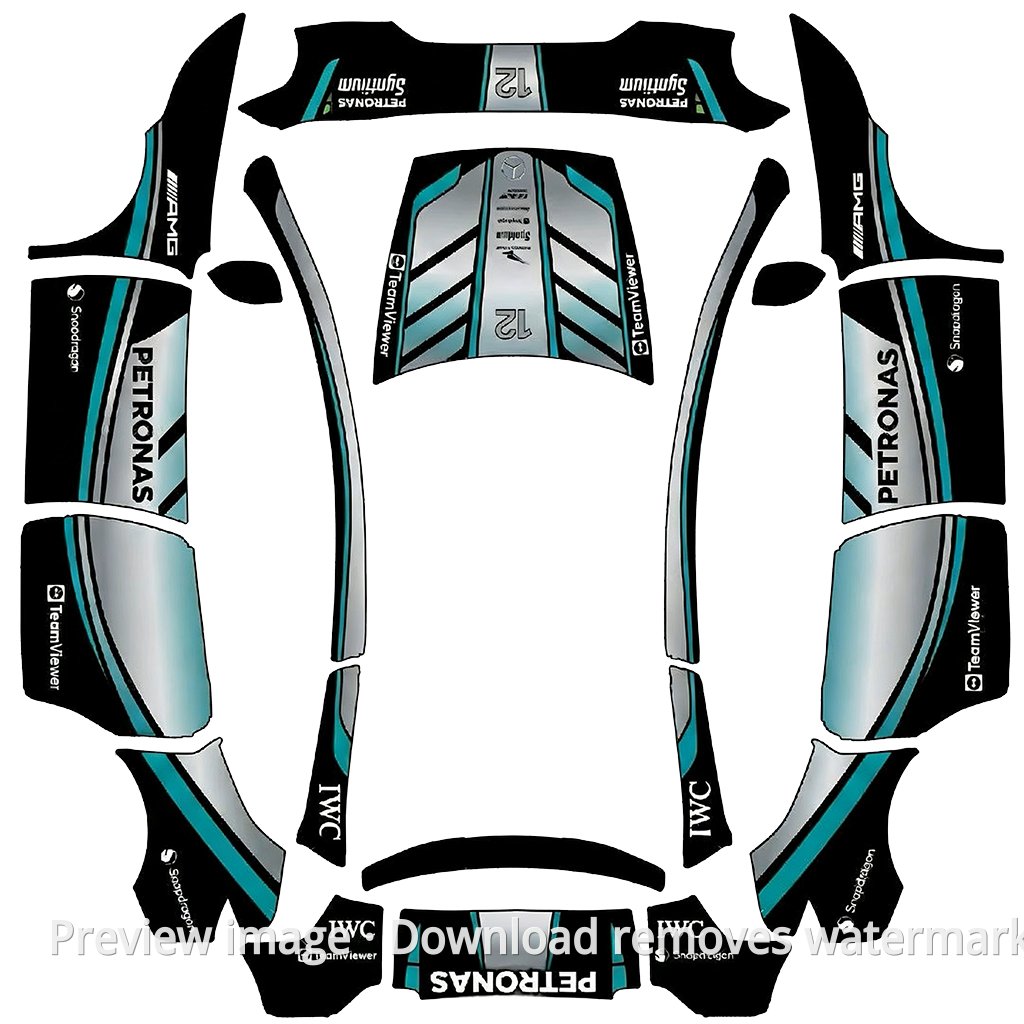 Mercedes W17 Silver Arrows Theme - Model Y L