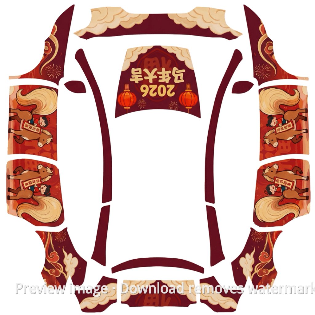 Auspicious Year of the Horse Theme - Model Y L