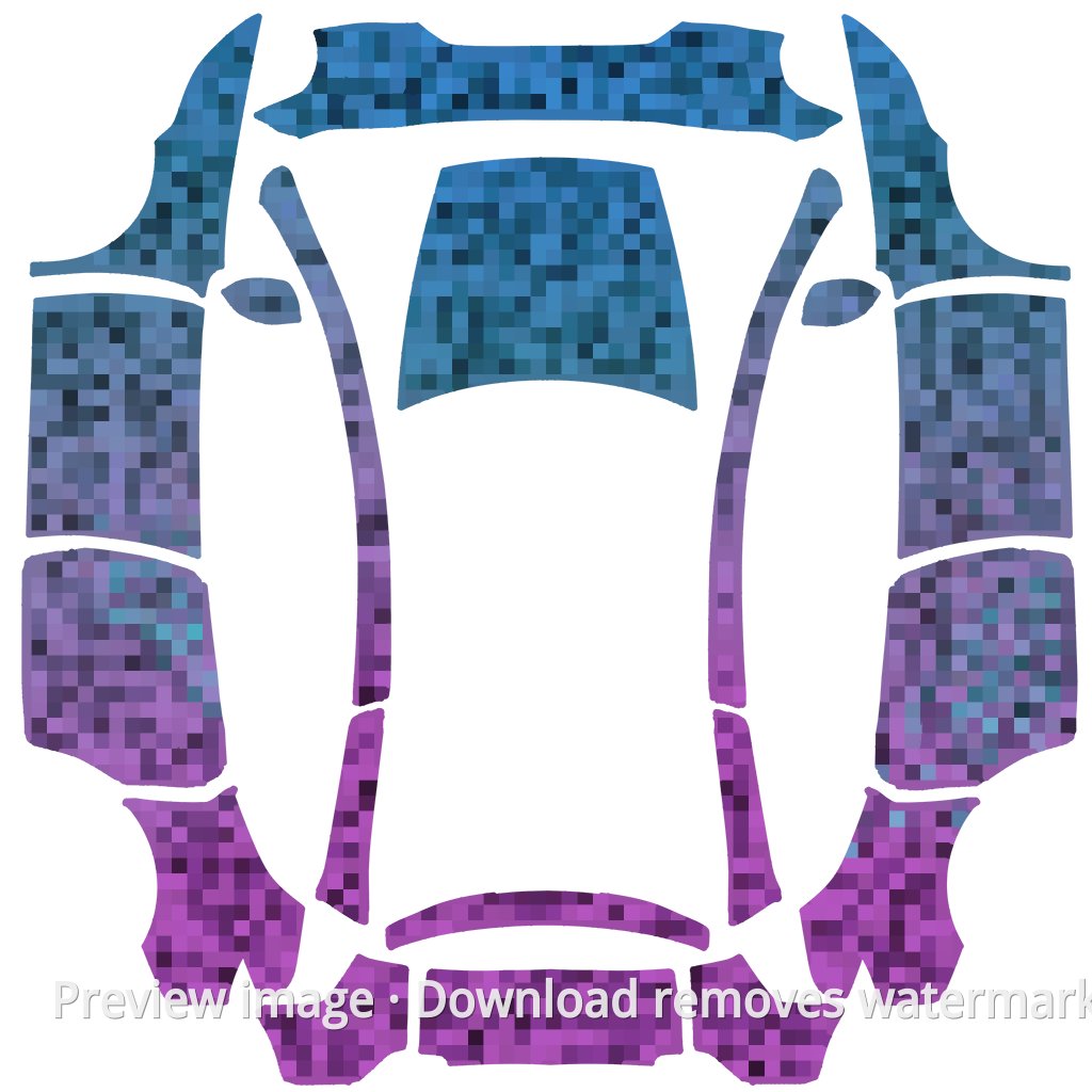 Model Y L #9841 Wrap Template