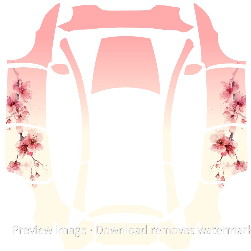 Model Y L #2074 Wrap Template