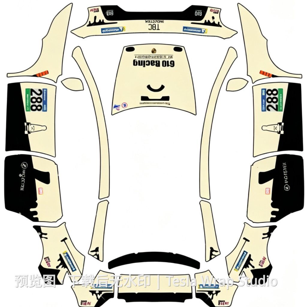 288 Porsche 911 GT3 Cup 主题 - Model Y L