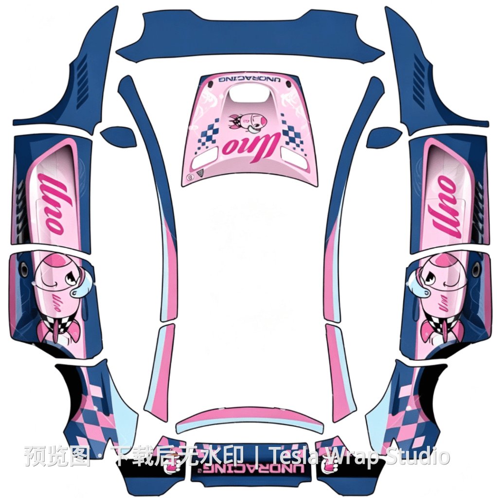 UnoRacing 71 号赛车皮肤 - Model Y L