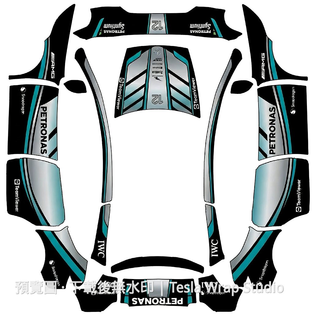 Mercedes W17 銀箭主題 - Model Y L