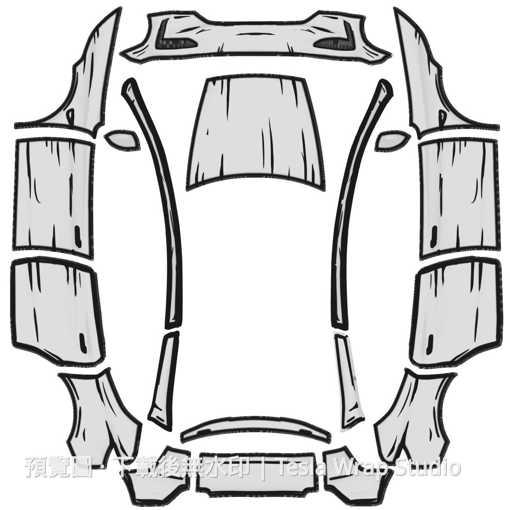 Model Y L #6775 車體外觀範本