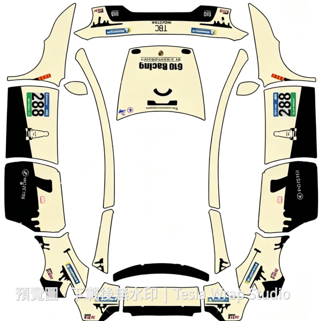 288 Porsche 911 GT3 Cup 主題 - Model Y L