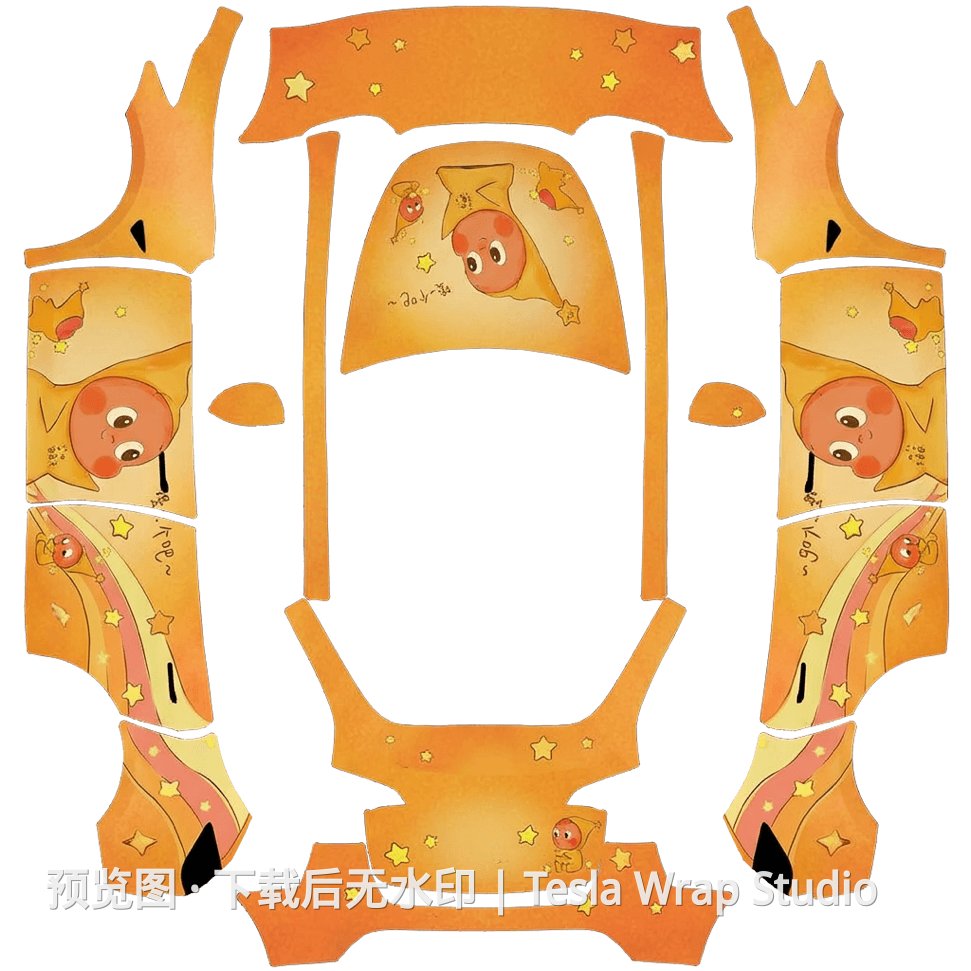 星星人主题 - Model Y - Model Y 特斯拉喷漆车间模板