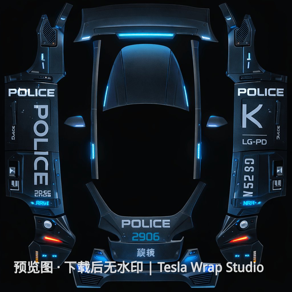 Police 赛博朋克主题 - Model Y