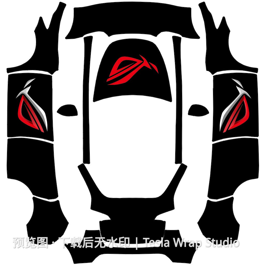 Model Y 车体外观模板 - Model Y 特斯拉喷漆车间模板