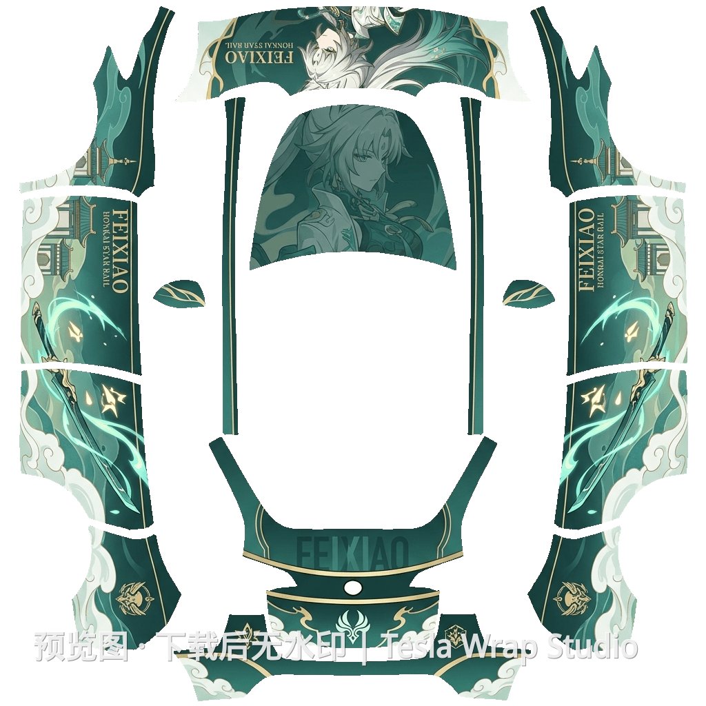 Model Y 动漫主题外观模板