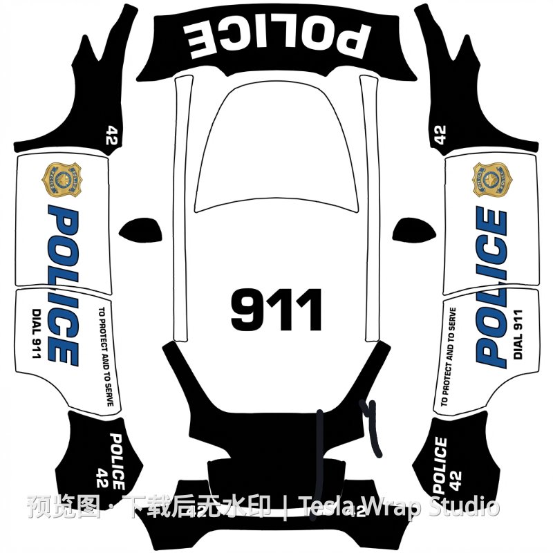 Police 风格主题 - Model Y