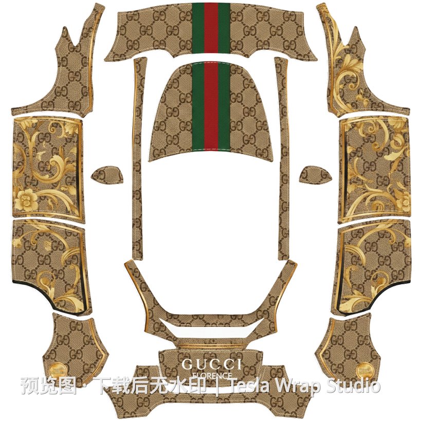 Model Y Gucci 主题外观模板