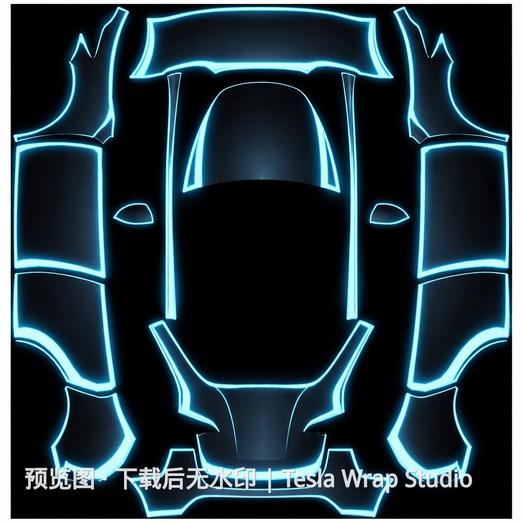 Model Y 编号 #2670 自定义模板 - Model Y 特斯拉喷漆车间模板