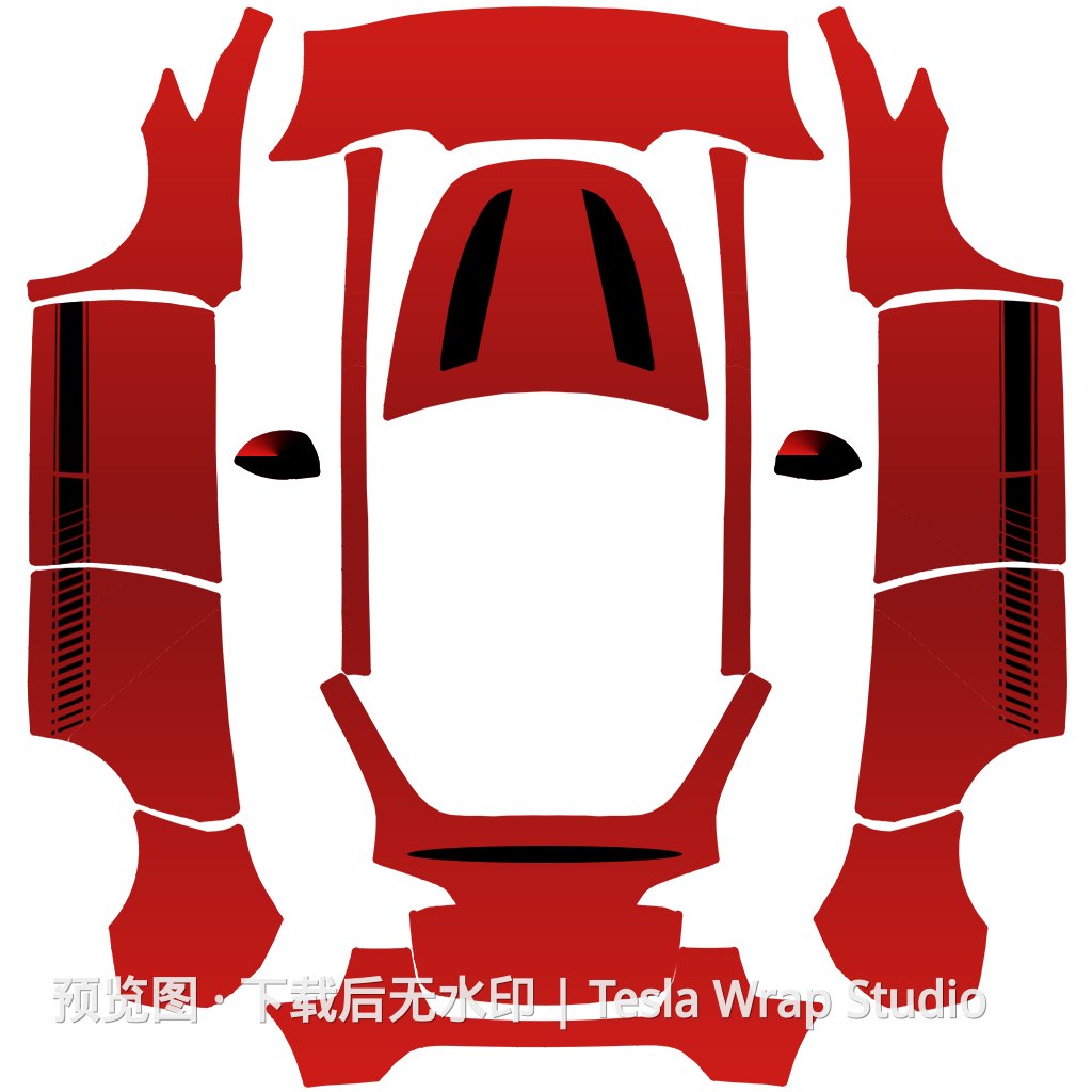 Model Y 编号 #9051 自定义模板 - Model Y 特斯拉喷漆车间模板