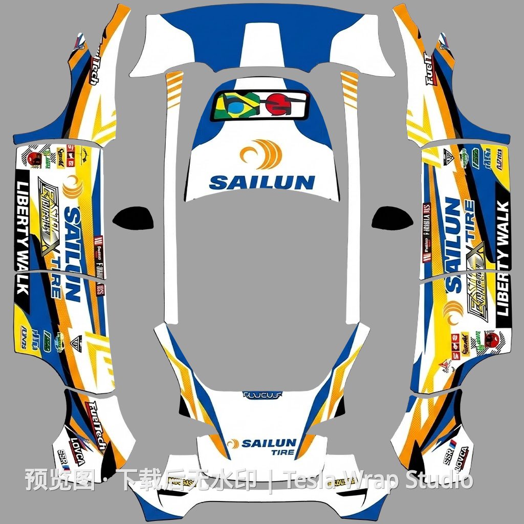 SAILUN 主题 - Model Y - Model Y 特斯拉喷漆车间模板