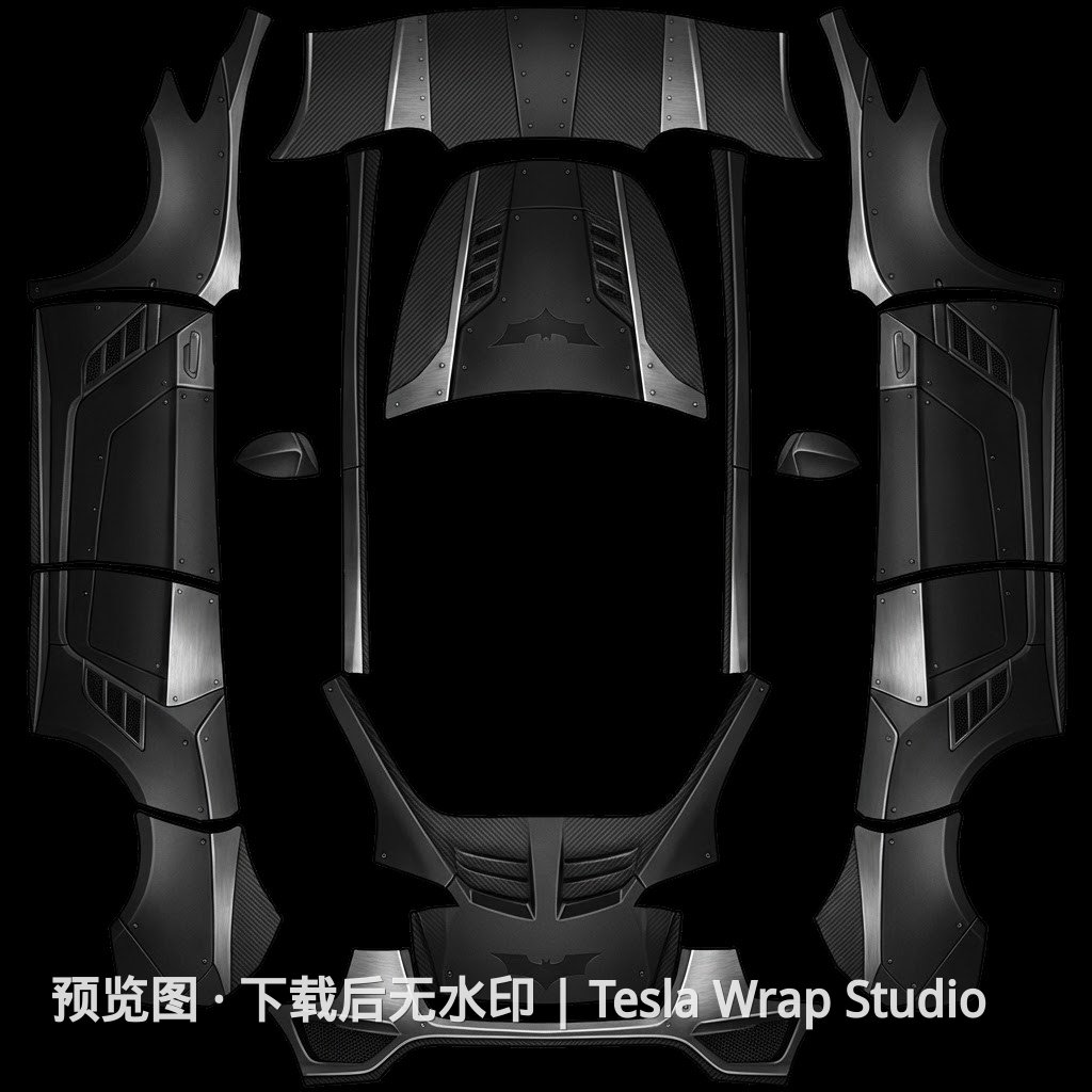 Model Y 暗黑骑士主题外观模板