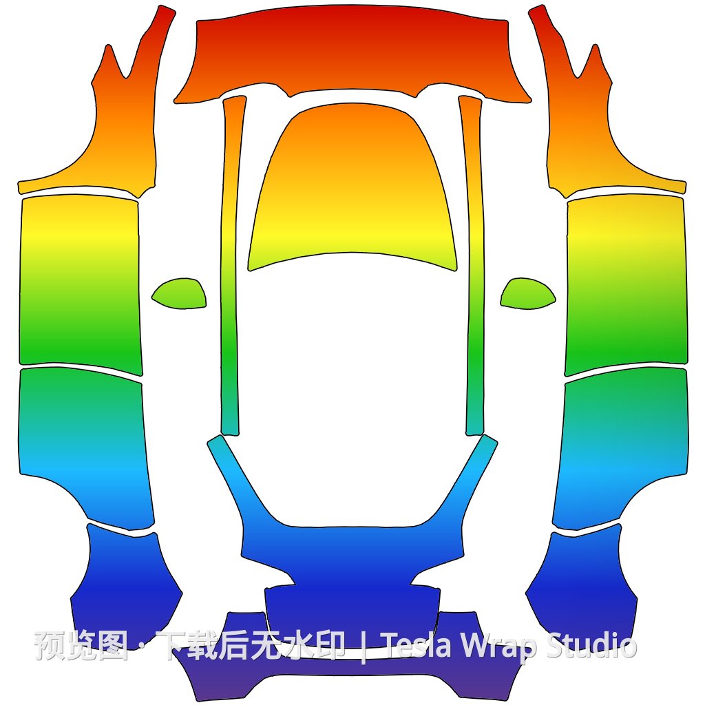 Model Y 编号 #2320 自定义模板 - Model Y 特斯拉喷漆车间模板