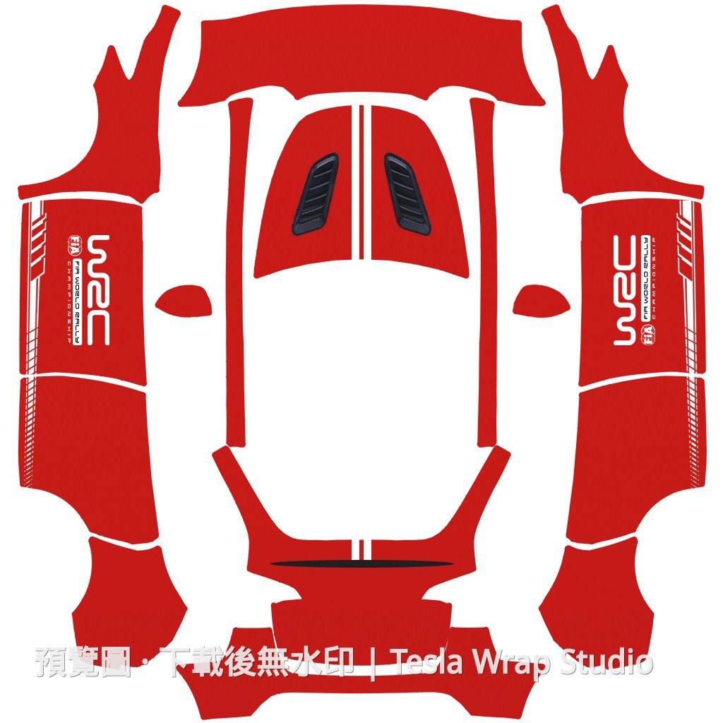 WRC Red 主題 - Model Y