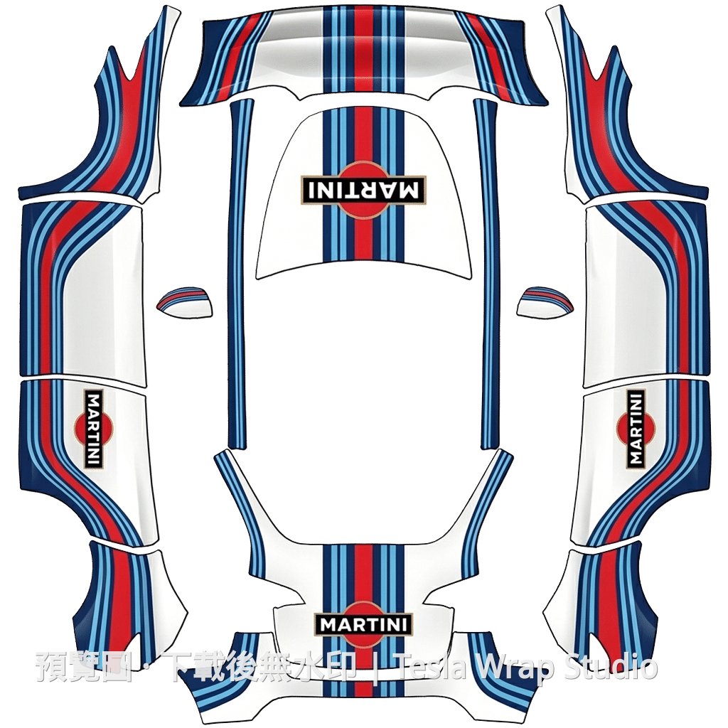 Model Y Martini 主題車體外觀範本