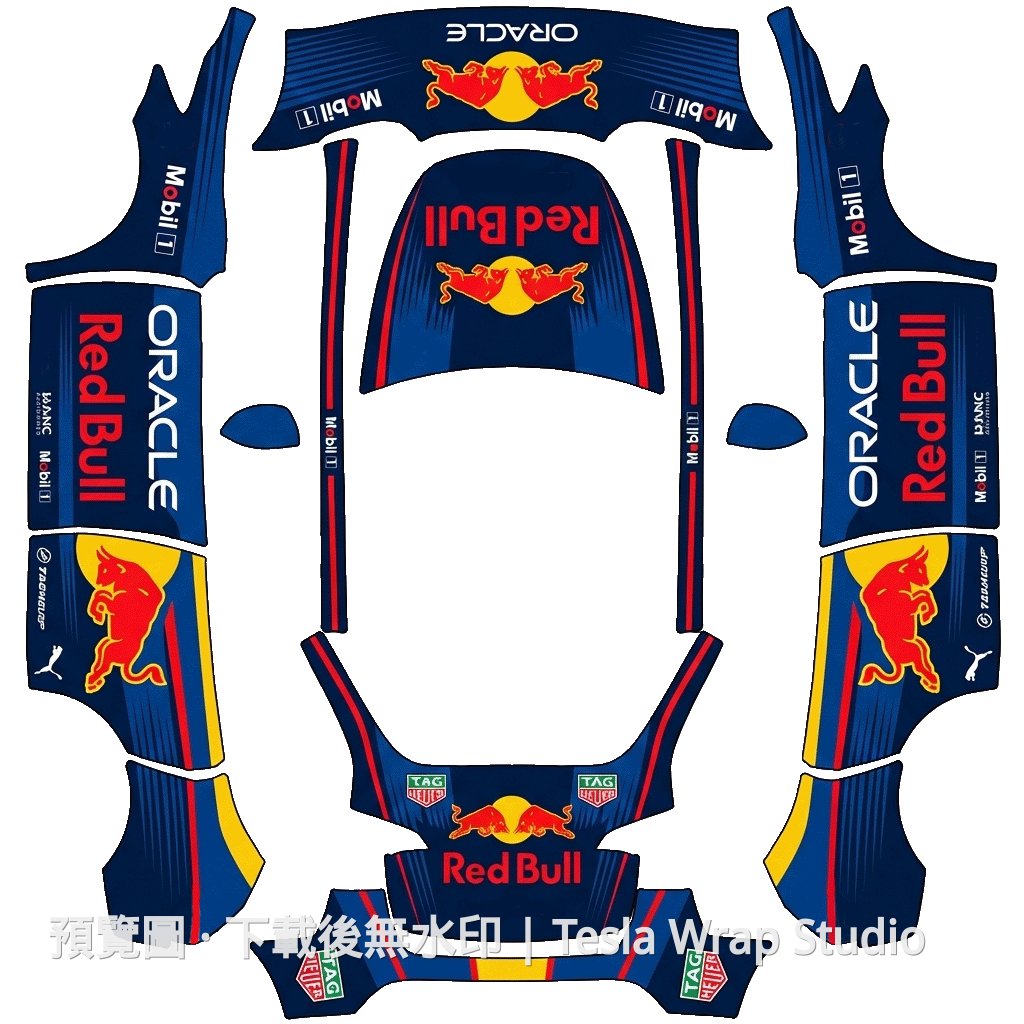Red Bull F1 -2 Model Y 車體外觀範本