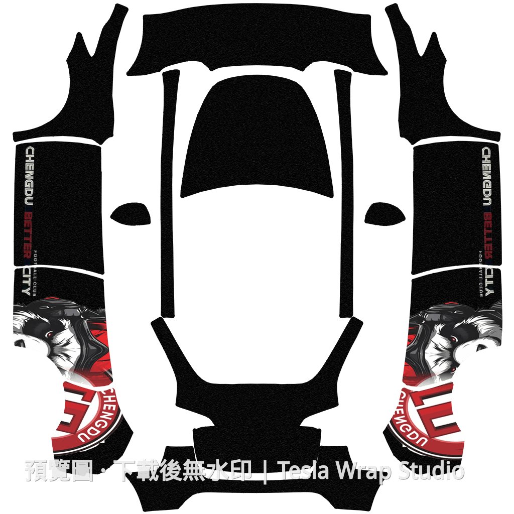 GUIYING01 Model Y 車體外觀範本
