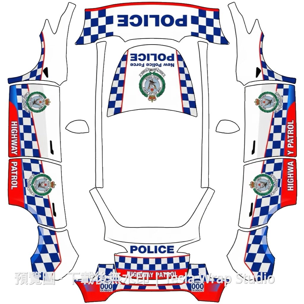 Police 公安 04 塗鴉 - Model Y