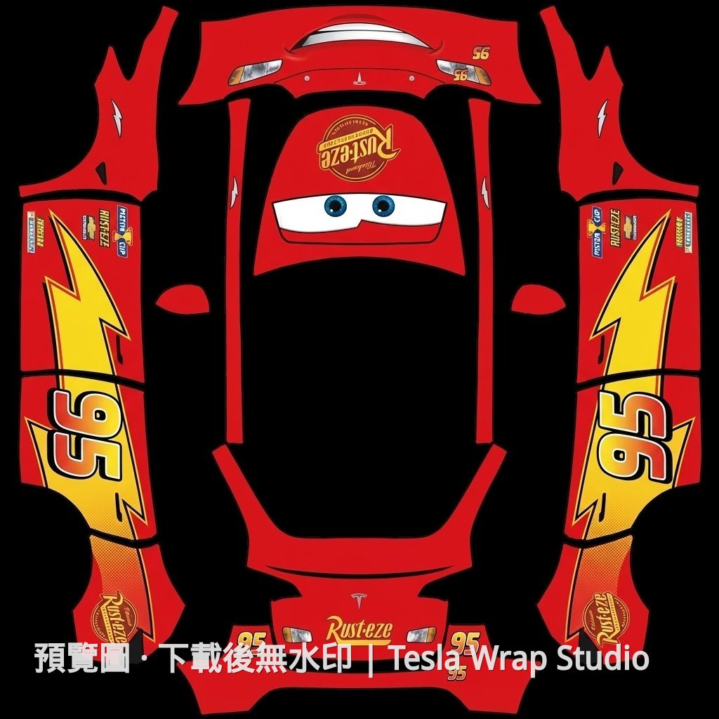 Model Y 閃電麥坤主題車體外觀範本