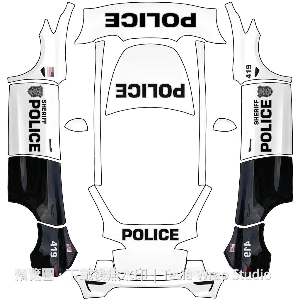 美版警車主題 - Model Y